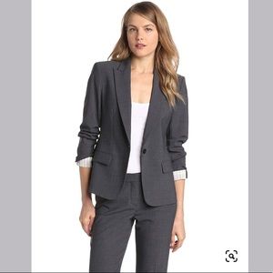 Theory Gray Wool Suit 3 Set Jacket/Pants/Skirt